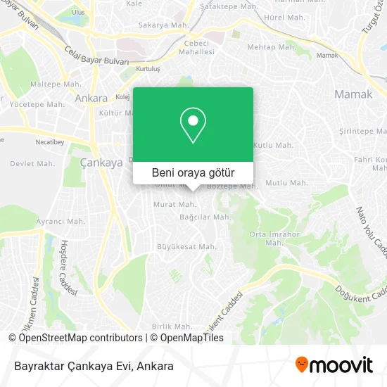 Bayraktar Çankaya Evi harita
