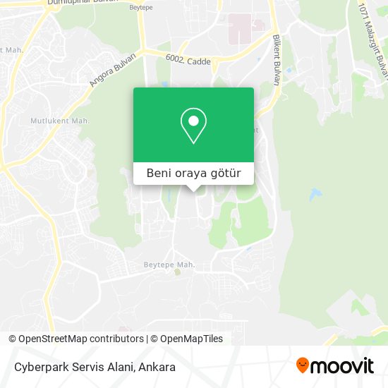 Cyberpark Servis Alani harita