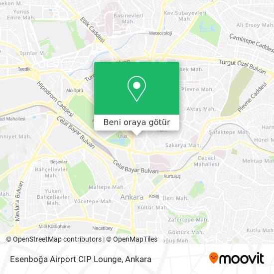 Esenboğa Airport CIP Lounge harita