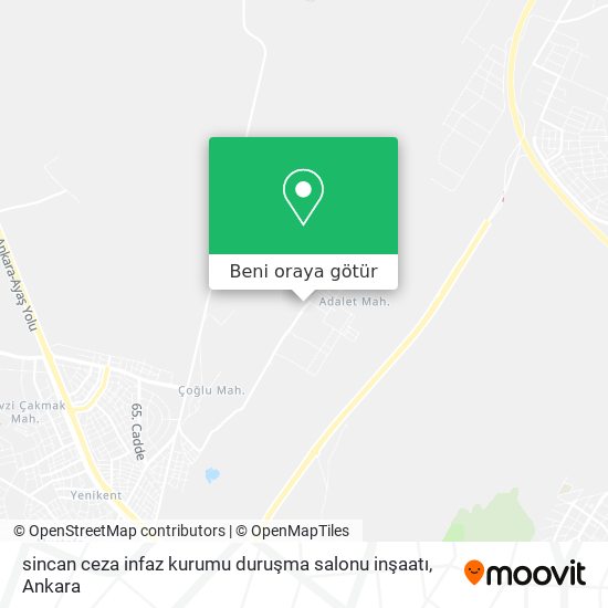 sincan ceza infaz kurumu duruşma salonu inşaatı harita