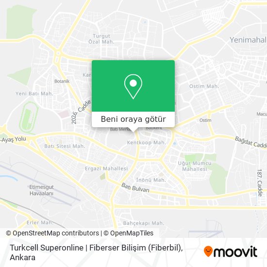Turkcell Superonline | Fiberser Bilişim (Fiberbil) harita