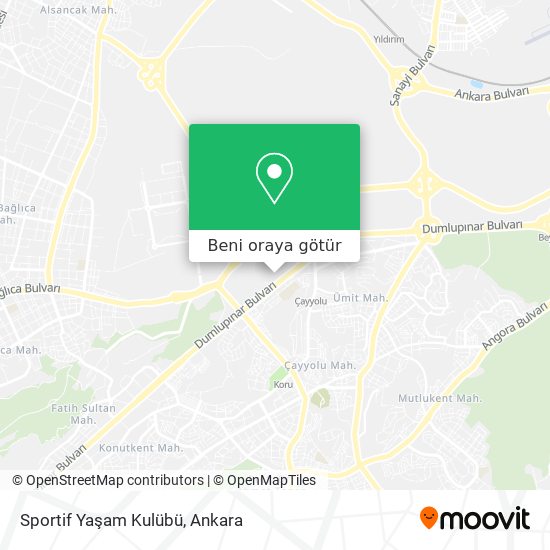 Sportif Yaşam Kulübü harita