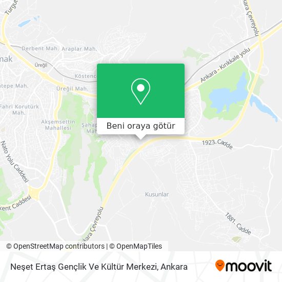 Neşet  Ertaş Gençlik Ve Kültür Merkezi harita