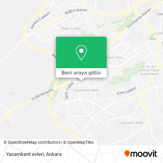 Yasamkent evleri harita