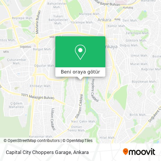Capital City Choppers Garage harita