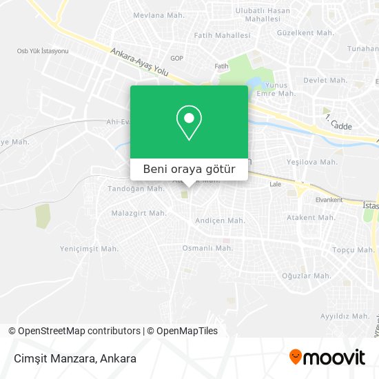 Cimşit Manzara harita