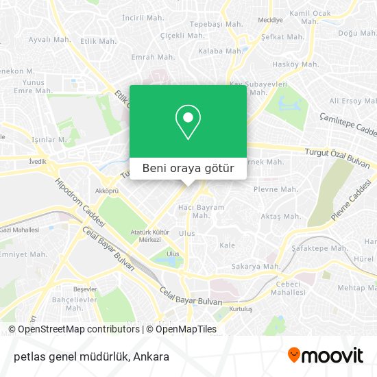 petlas genel müdürlük harita