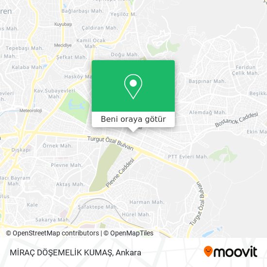 MİRAÇ DÖŞEMELİK KUMAŞ harita