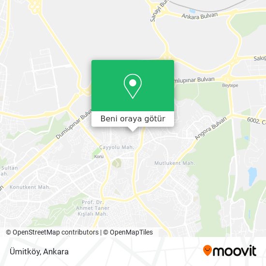 Ümitköy harita