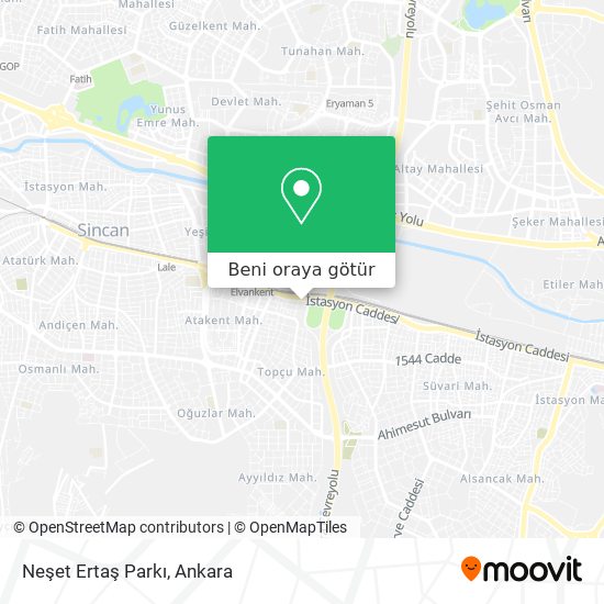 Neşet Ertaş Parkı harita