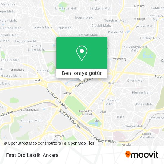 Fırat Oto Lastik harita