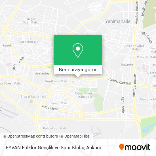 EYVAN Folklor Gençlik ve Spor Klubü harita
