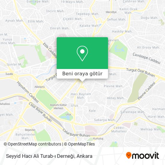 Seyyid Hacı Ali Turab-ı Derneği harita