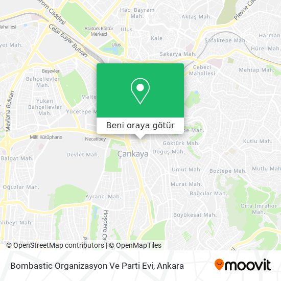 Bombastic Organizasyon Ve Parti Evi harita