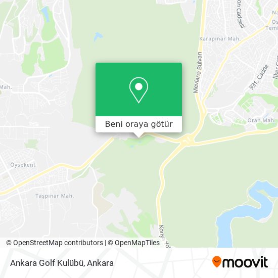 Ankara Golf Kulübü harita