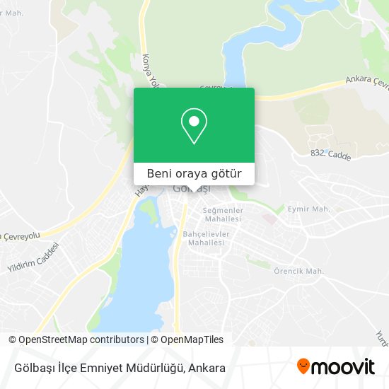 Gölbaşı İlçe Emniyet Müdürlüğü harita
