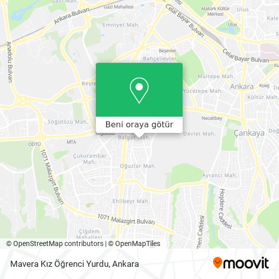 Mavera Kız Öğrenci Yurdu harita