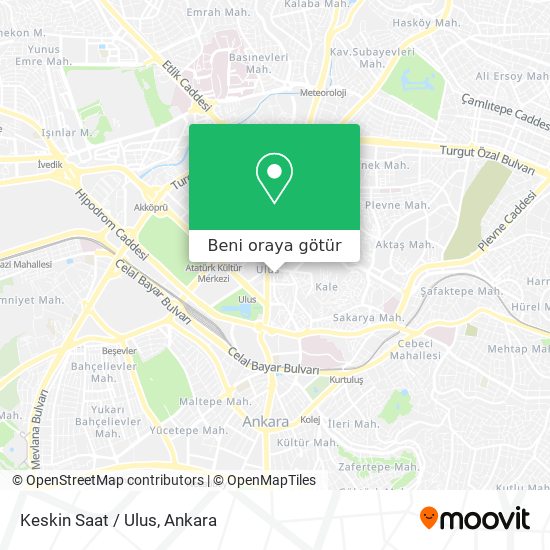 Keskin Saat / Ulus harita