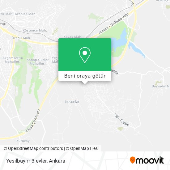 Yesilbayirr 3 evler harita