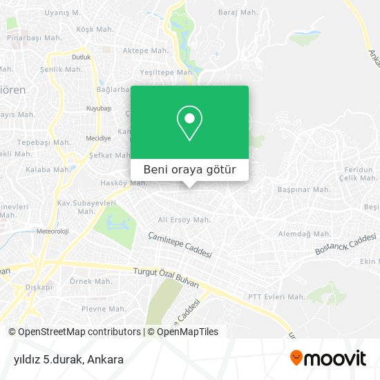 yıldız 5.durak harita