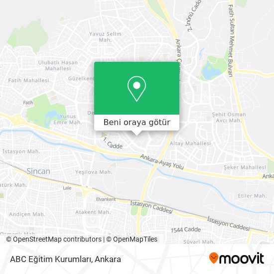 ABC Eğitim Kurumları harita