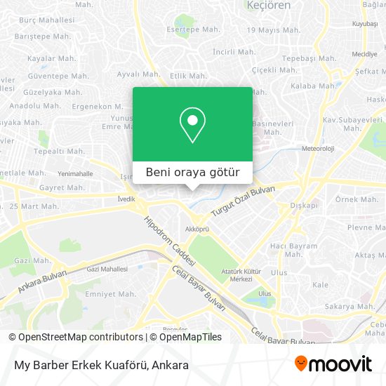 My Barber Erkek Kuaförü harita