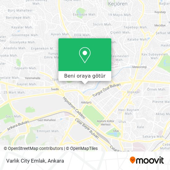 Varlık City Emlak harita