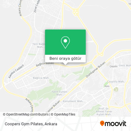 Coopers Gym Pilates harita