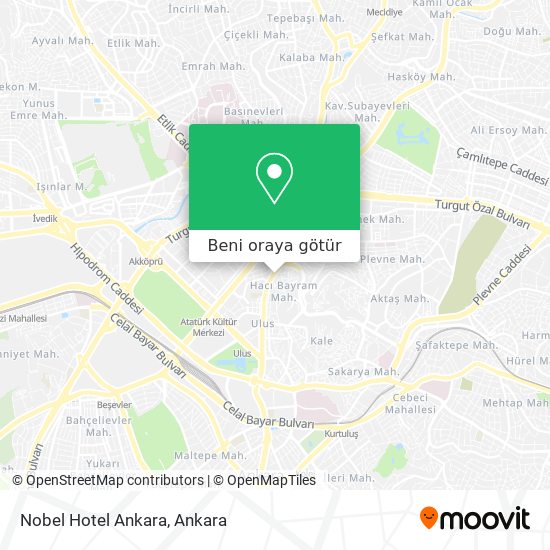 Nobel Hotel Ankara harita