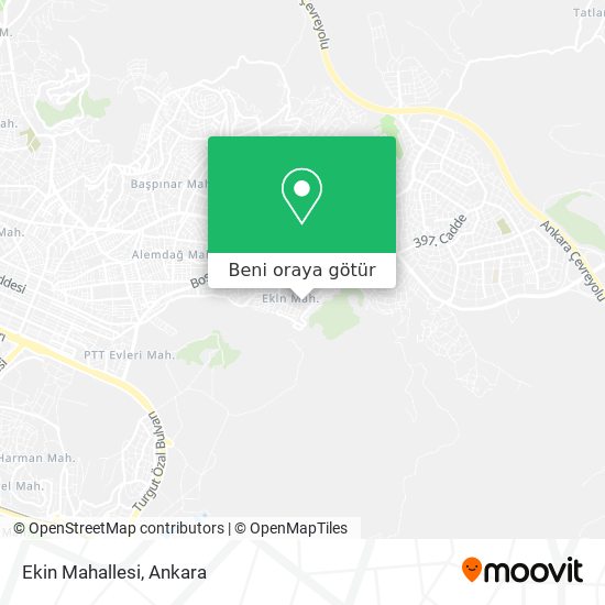 Ekin Mahallesi harita