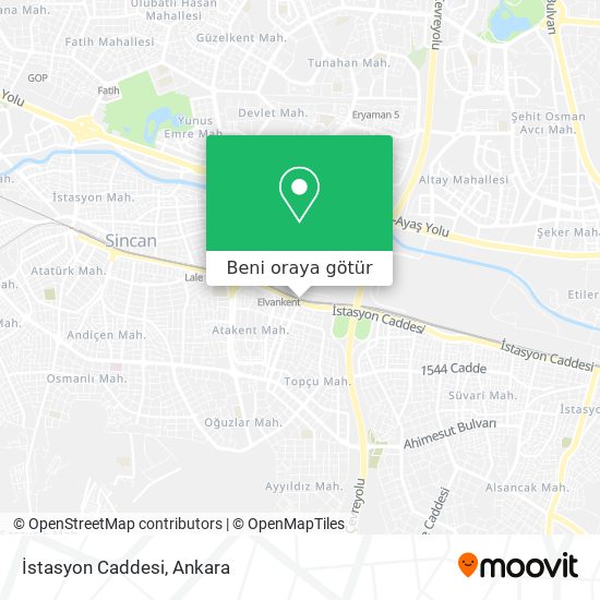 İstasyon Caddesi harita