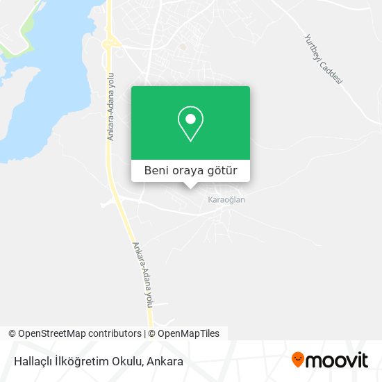 Hallaçlı İlköğretim Okulu harita