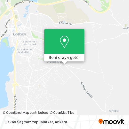 Hakan Şaşmaz Yapı Market harita