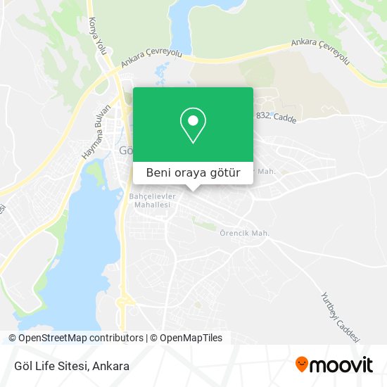 Göl Life Sitesi harita