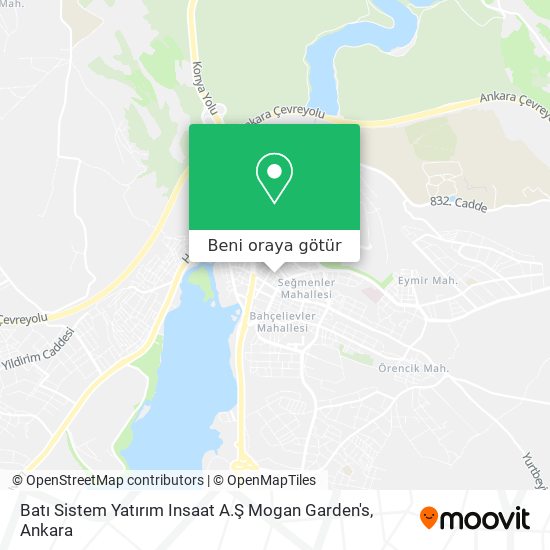 Batı Sistem Yatırım Insaat A.Ş Mogan Garden's harita