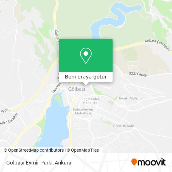 Gölbaşı Eymir Parkı harita