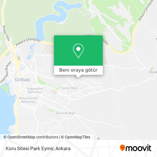 Koru Sitesi Park Eymir harita