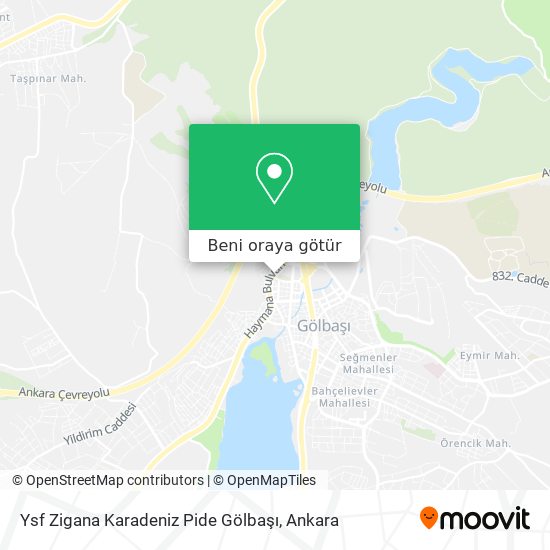 Ysf Zigana Karadeniz Pide Gölbaşı harita