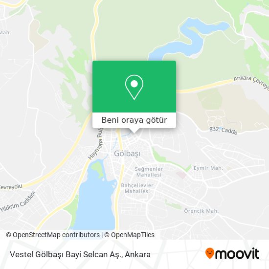 Vestel Gölbaşı Bayi Selcan Aş. harita