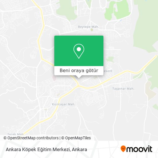 Ankara Köpek Eğitim Merkezi harita