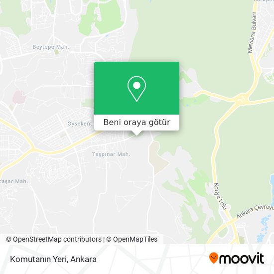 Komutanın Yeri harita