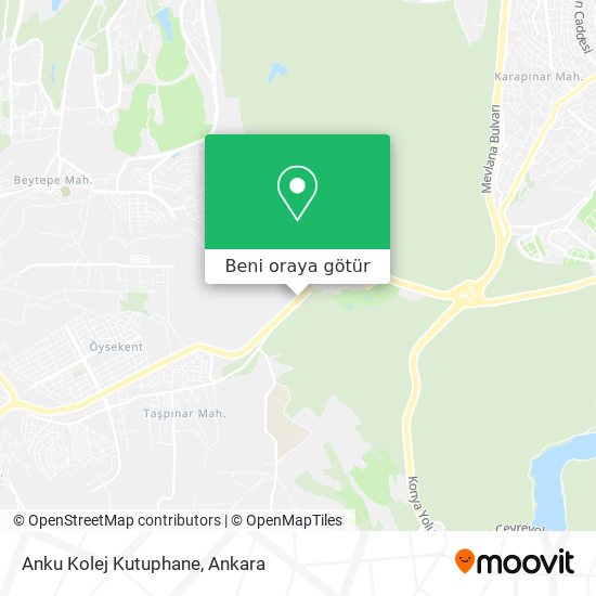 Anku Kolej Kutuphane harita