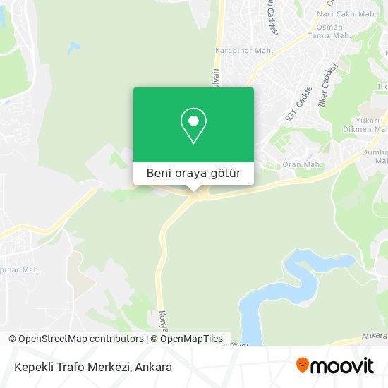 Kepekli Trafo Merkezi harita