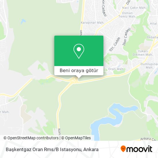 Başkentgaz Oran Rms / B Istasyonu harita