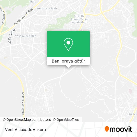 Vent Alacaatlı harita