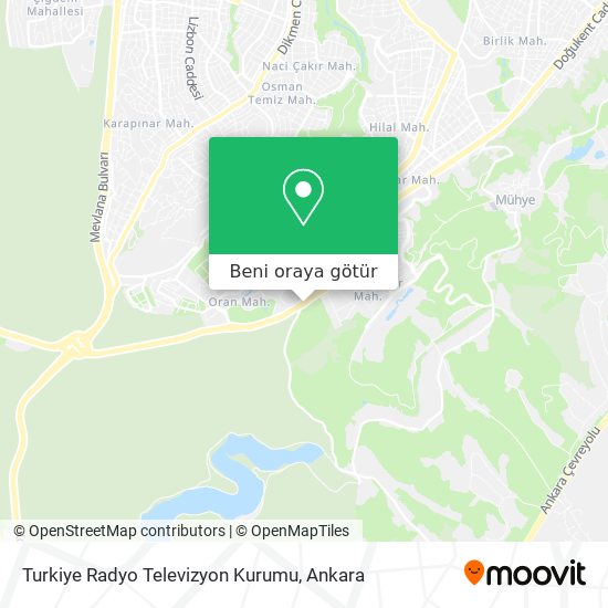 Turkiye Radyo Televizyon Kurumu harita