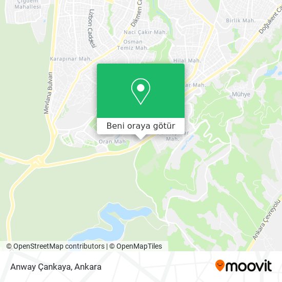 Anway Çankaya harita
