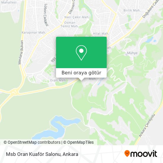 Msb Oran Kuaför Salonu harita