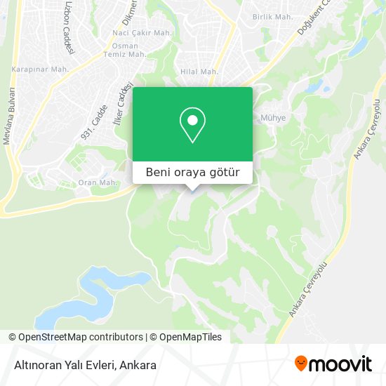 Altınoran Yalı Evleri harita