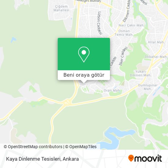 Kaya Dinlenme Tesisleri harita